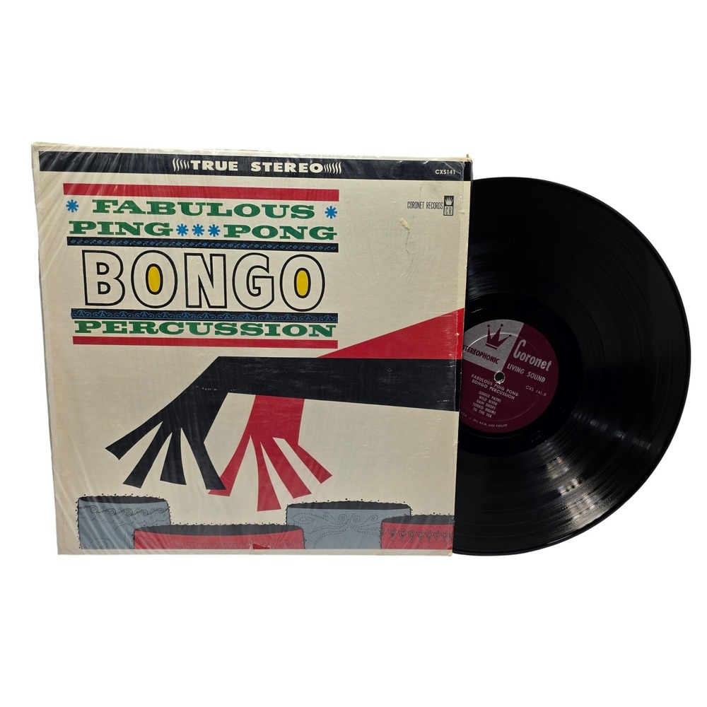 Fabulous Bongo Ping Pong Percussion Vinyl LP Coronet CXS 141 Kaino Afro Group*